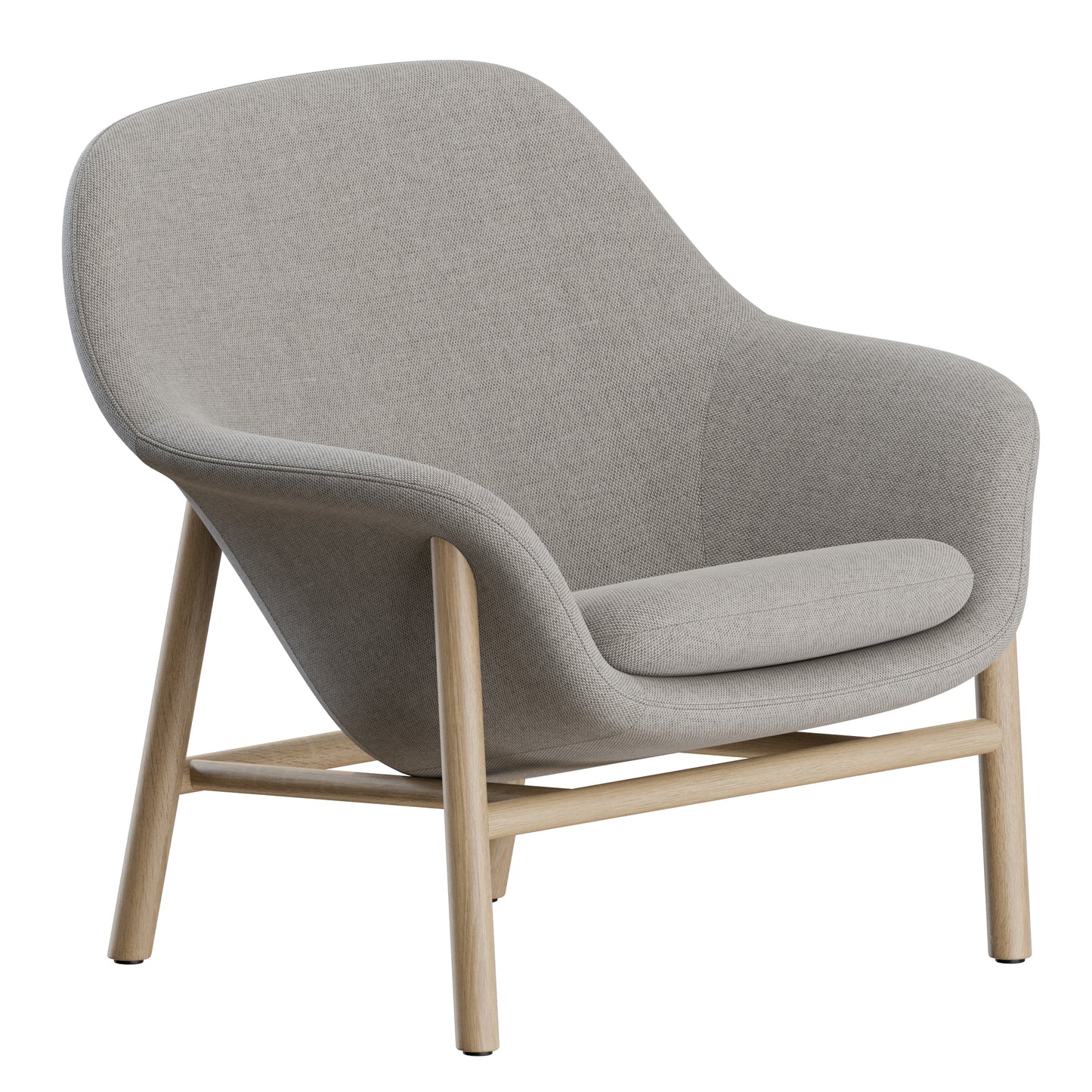 Drape Lounge Chair Wood Normann Copenhagen 3D Model