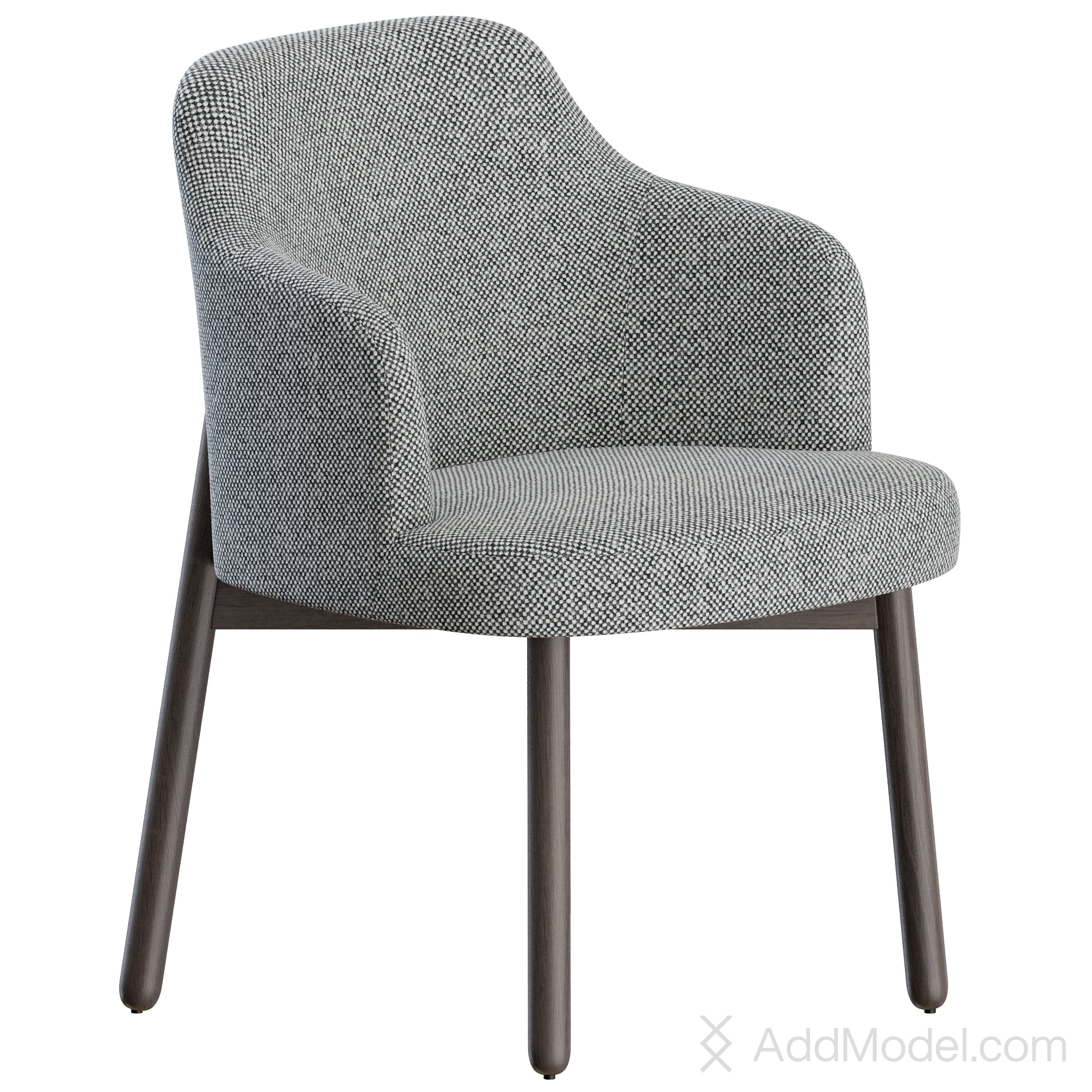 Abby Dining Chair By Porada 3D Model