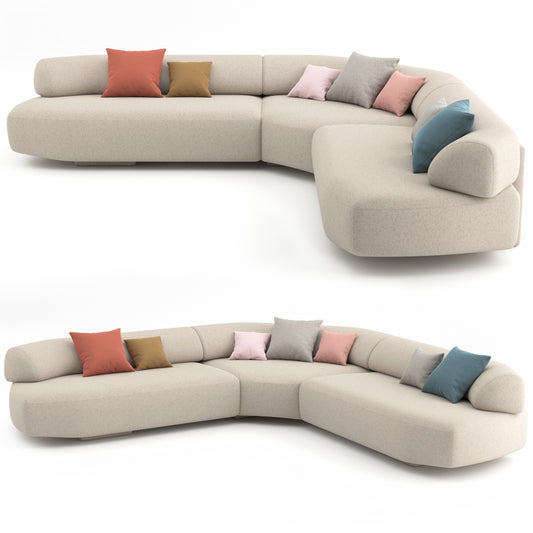 Gogan Sofa 05 By Moroso 3D Model