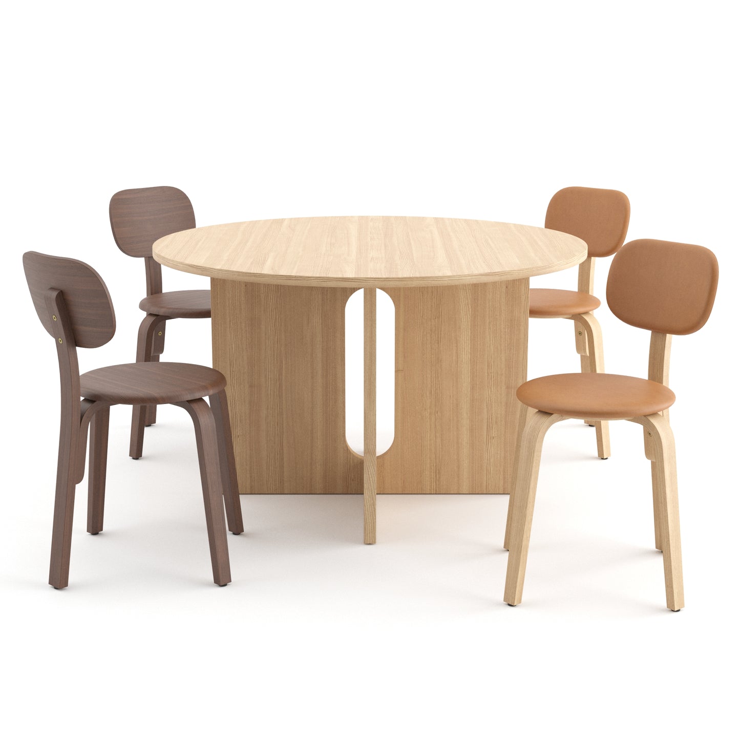 Afteroom Plus Chair + Androgyne Table By Audo 3D Model