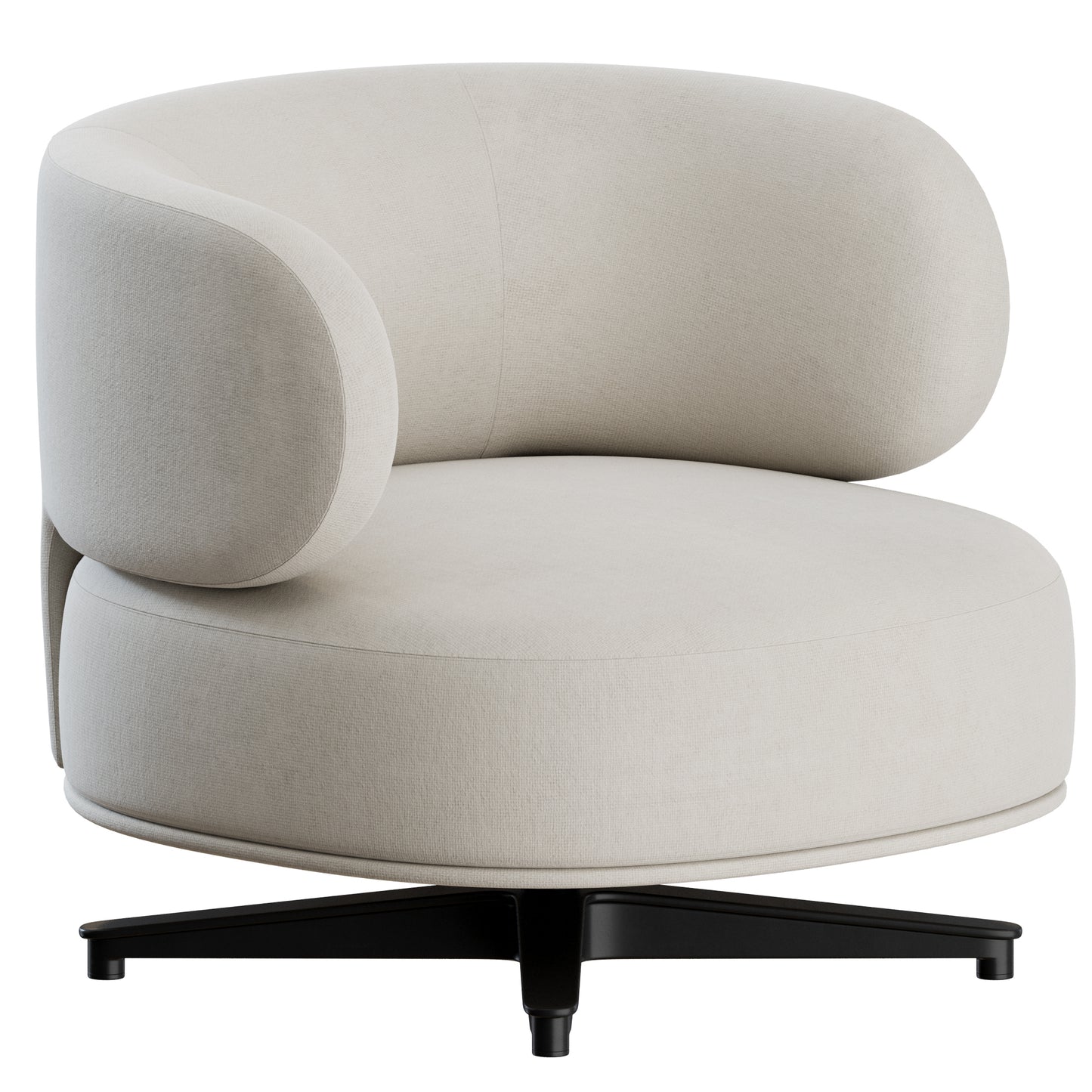 Akiko Lounge Swivel Armchair Gallotti&Radice 3D Model