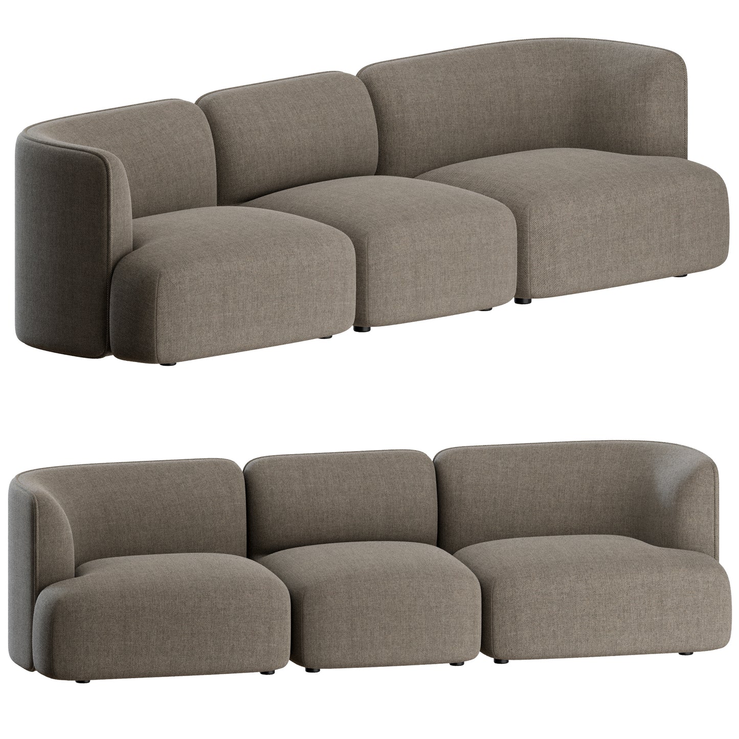 Panorama Modular Sofa 02 Wendelbo 3D Model