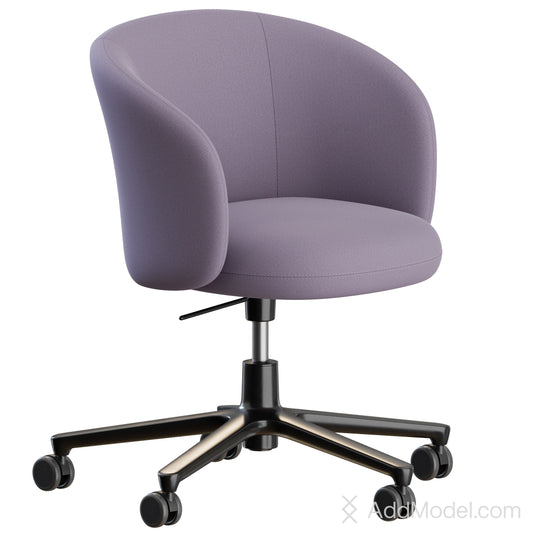 Mikado Office Chair 5 Legs By Vitra 3D Model