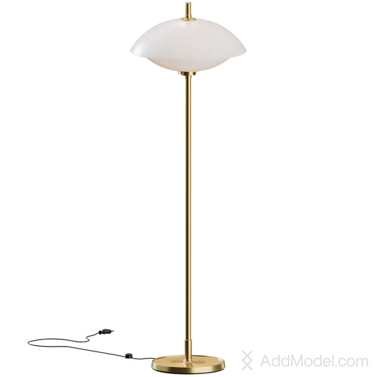 Clam Floor Lamp By Fritz Hansen 3D Model