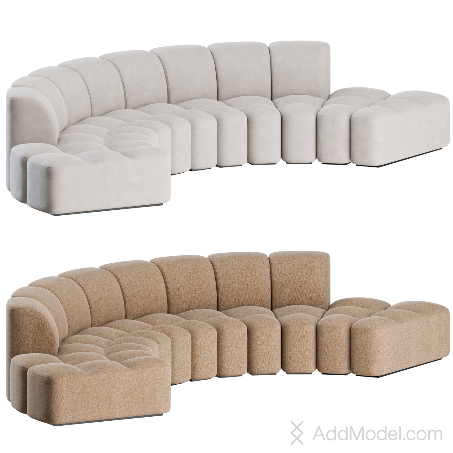 Array Modular Sofa By MDF Italia 3D Model