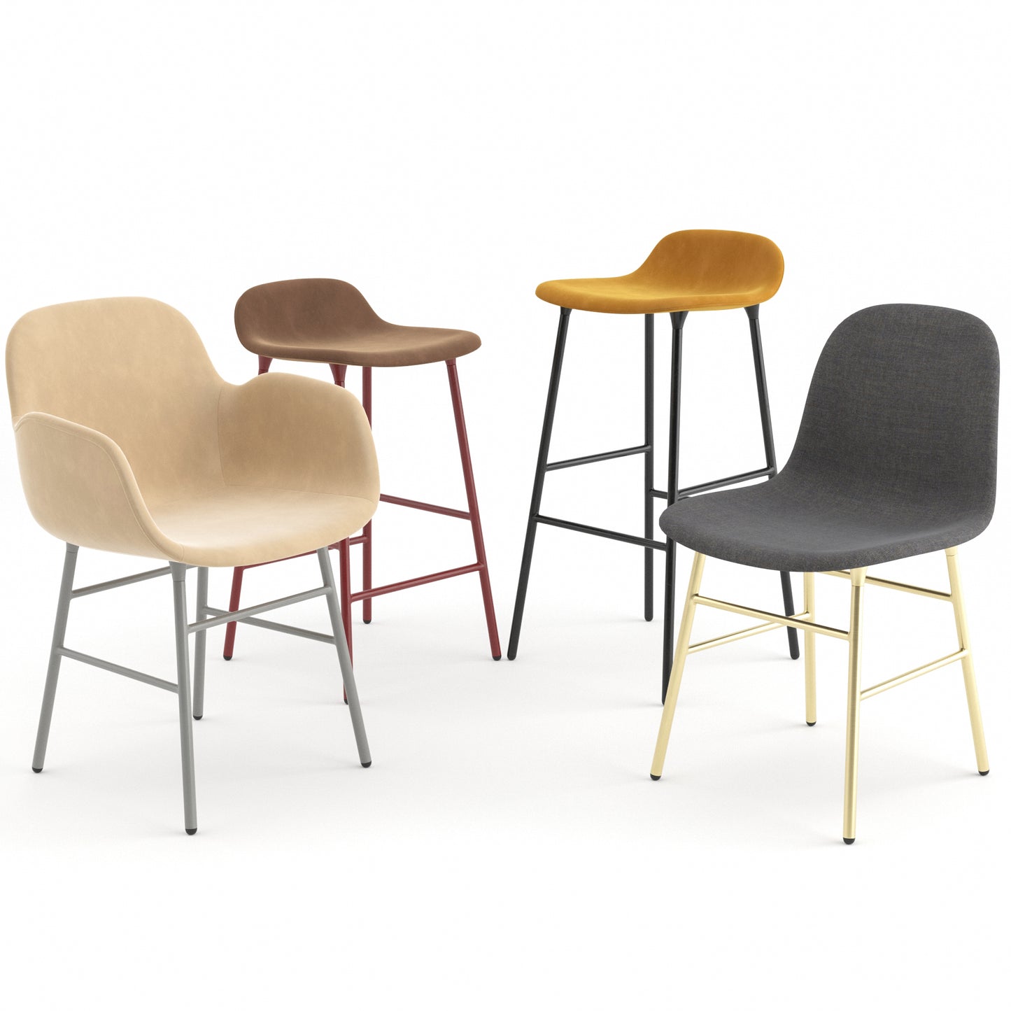 Form Chairs Collection By Normann Copenhagen 3D Model