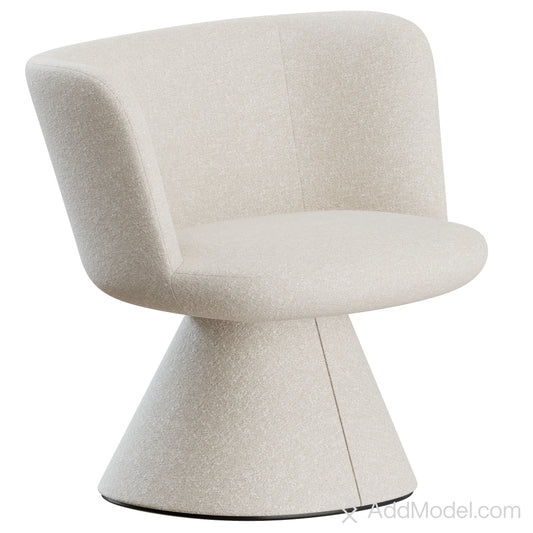 Flair O Armchair By B&B Italia 3D Model