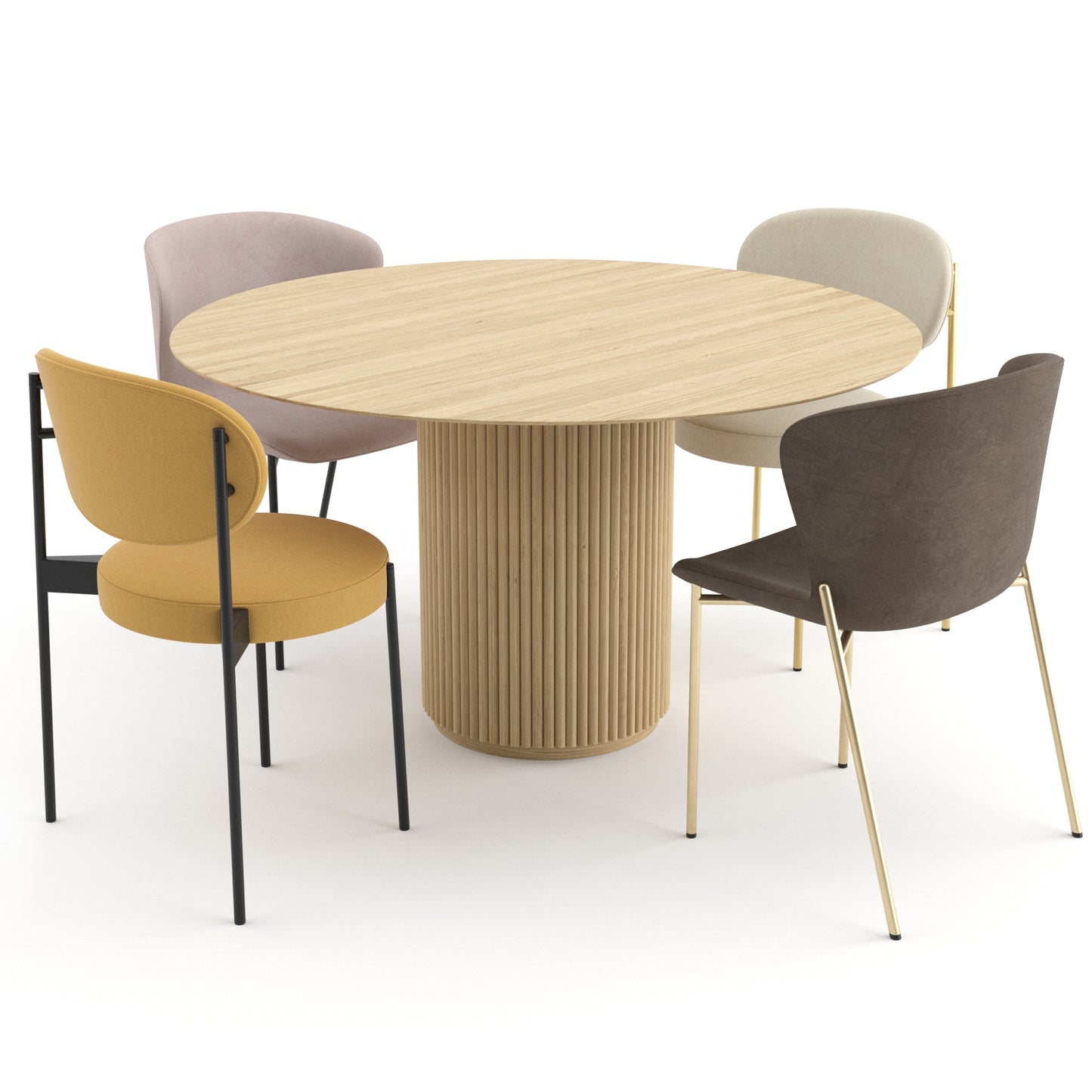 Danish Dining Set 3D Model