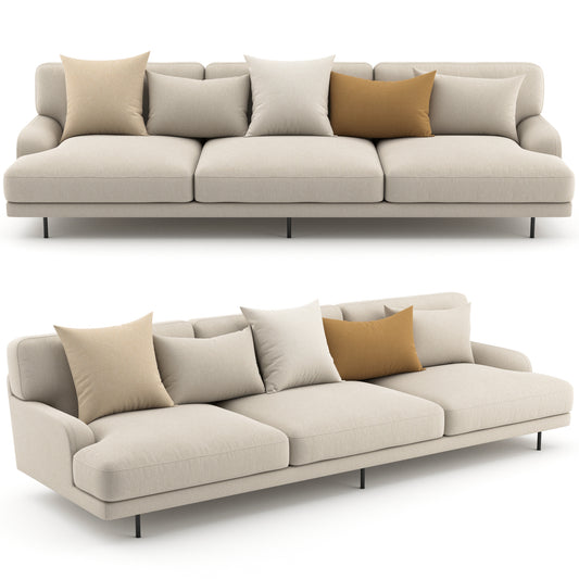 Flaneur Sofa 3 Seater By Gubi 3D Model