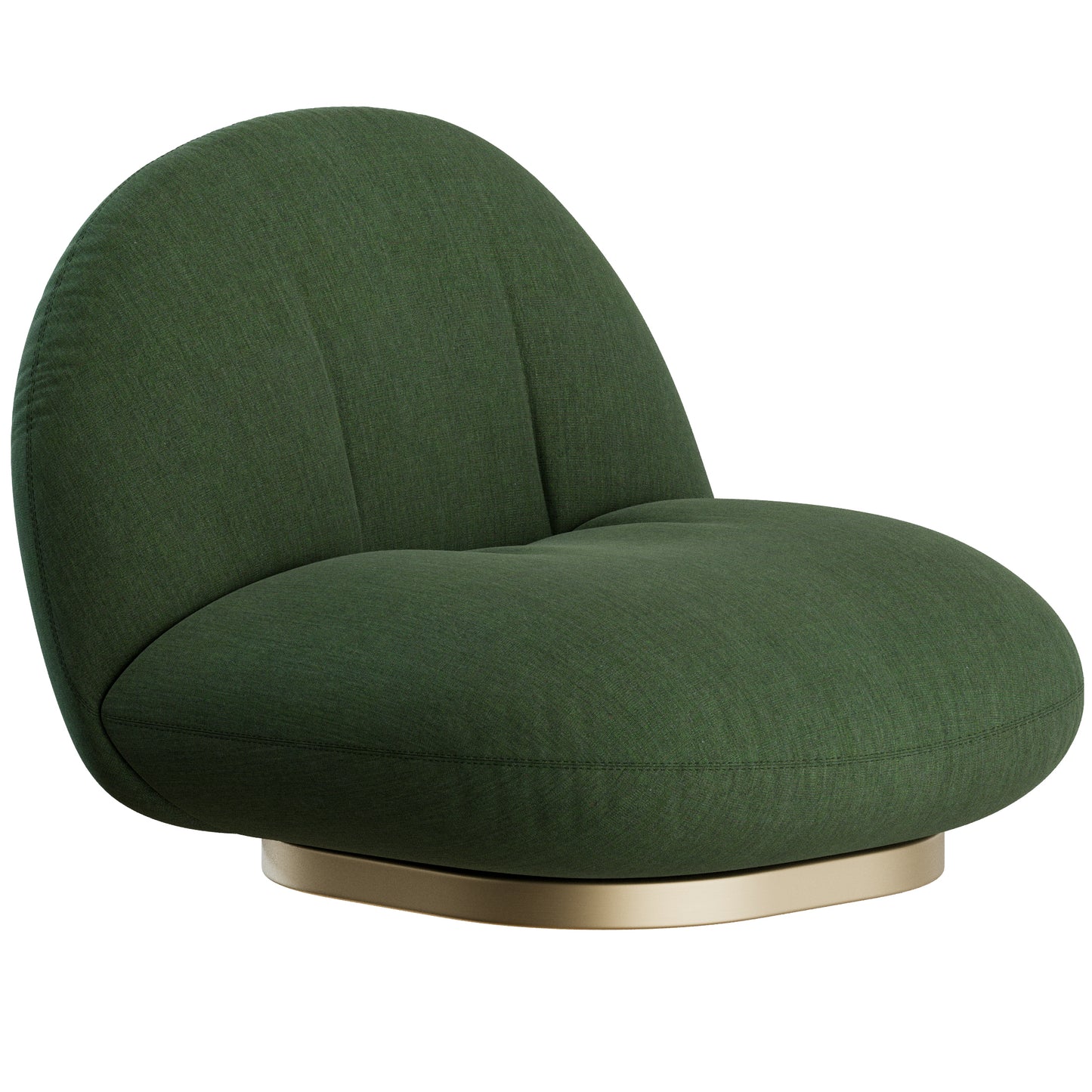 Pacha Mid-Century Lounge Chair Gubi 3D Model