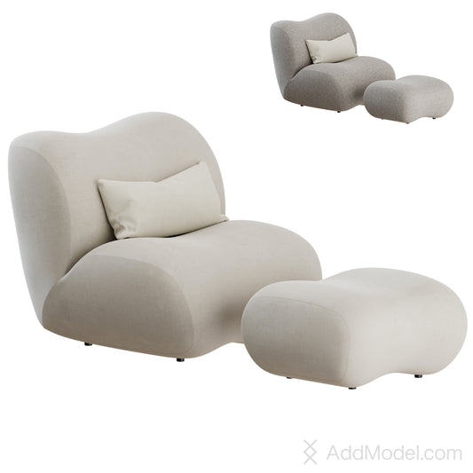 Hubba Armchair By Roche Bobois 3D Model