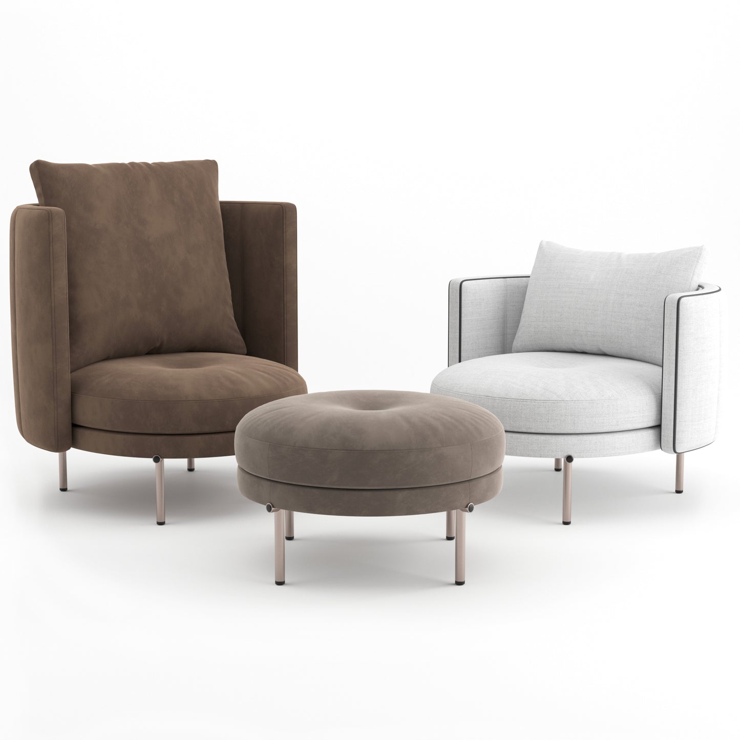 Torii Armchair By Minotti 3D Model