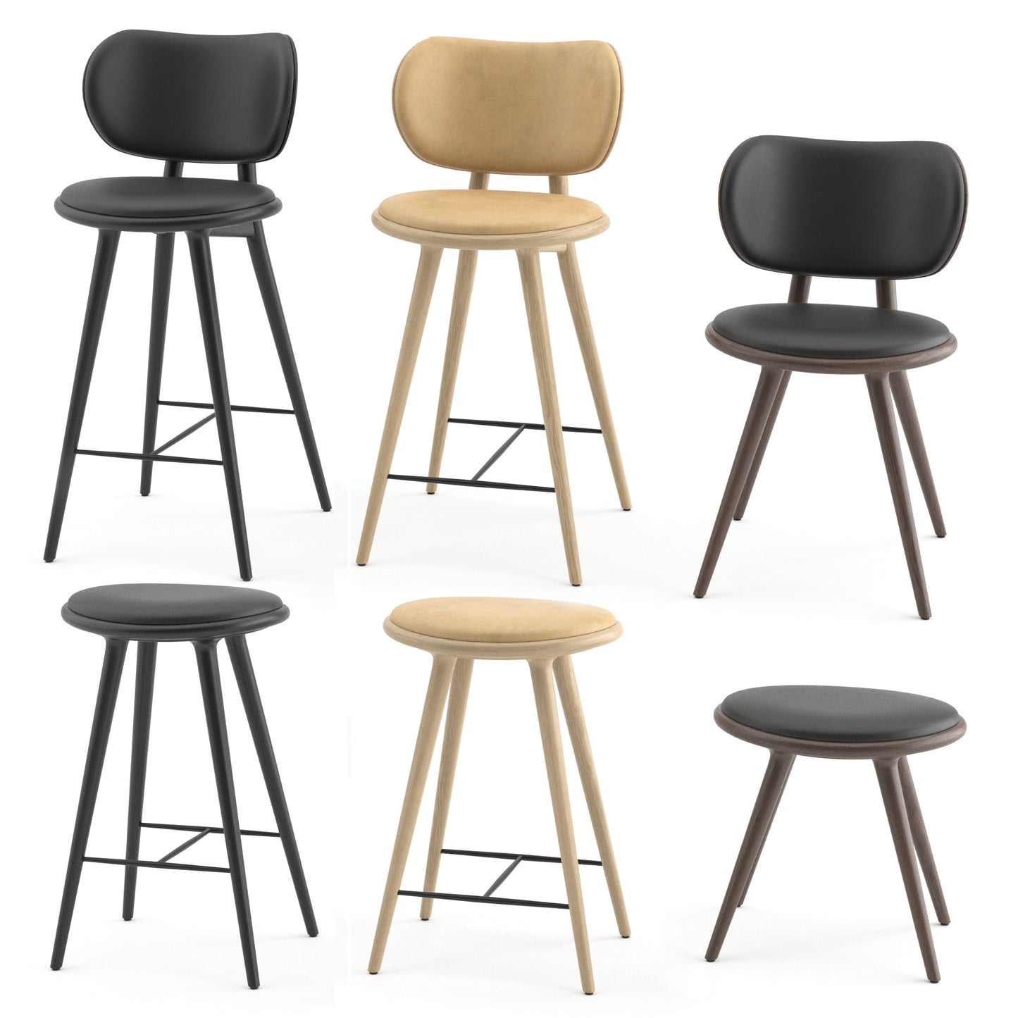 Chairs and Stools Collection By Mater 3D Model