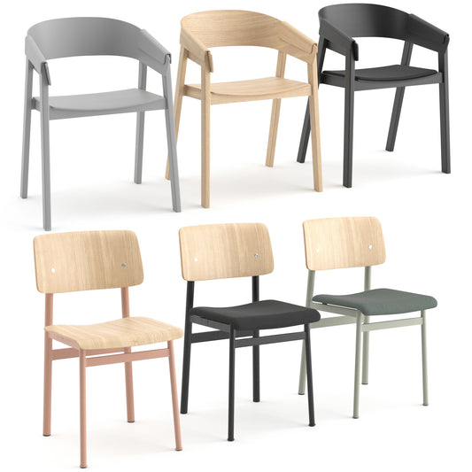 Cover Chair + Loft Chair By Muuto 3D Model