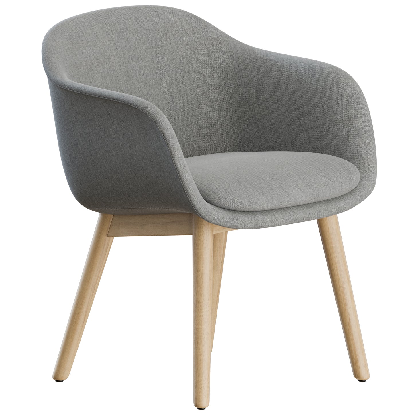 Fiber Conference Armchair Wood Muuto 3D Model