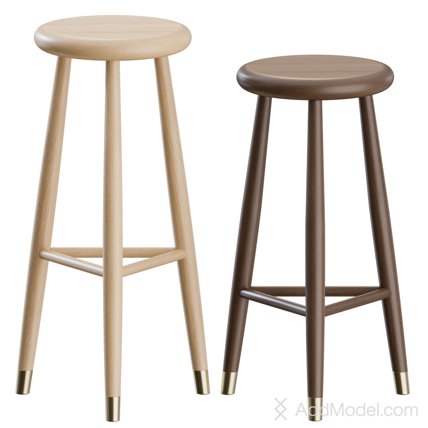 Jaer Bar Stool By Eikund 3D Model