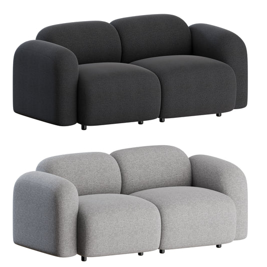 Swell Sofa 2 Seater By Normann Copenhagen 3D Model