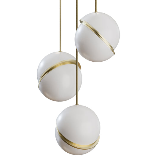 Mini Crescent Chandelier 3 Piece By Lee Broom 3D Model