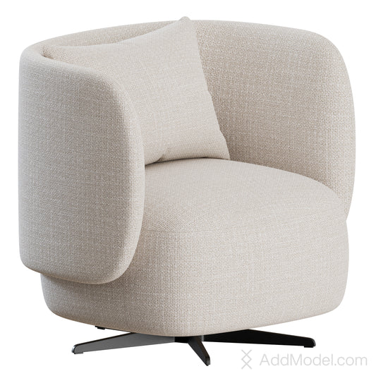 Miki Armchair By Lema 3D Model