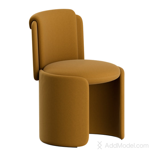 Hug Dining Chair By HC28 3D Model