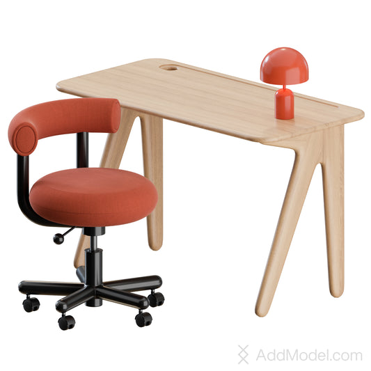 Fat Work Office Set By Tom Dixon 3D Model