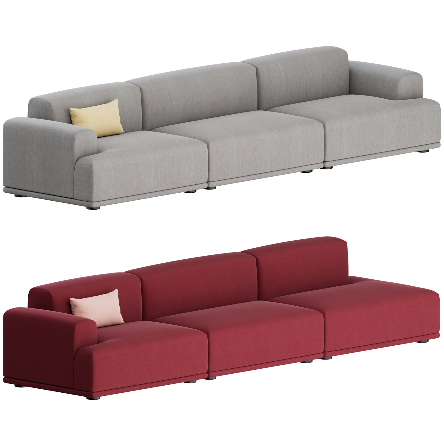 Connect Modular Sofa 3 Seater By Muuto 3D Model