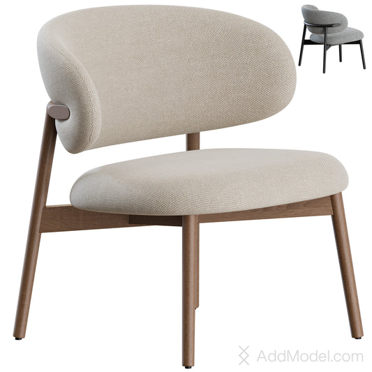 Oleandro Lounge Chair By Calligaris 3D Model