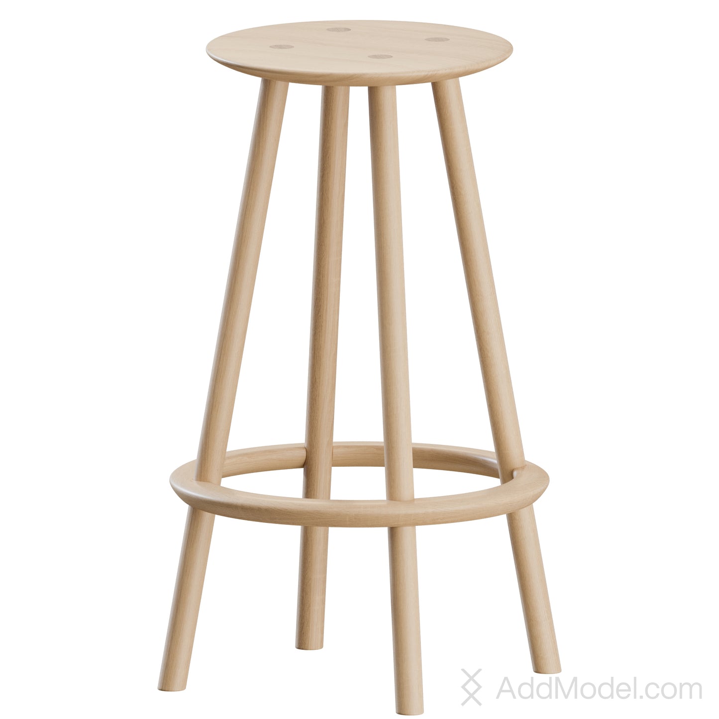 OVO High Stool By Benchmark Furniture 3D Model