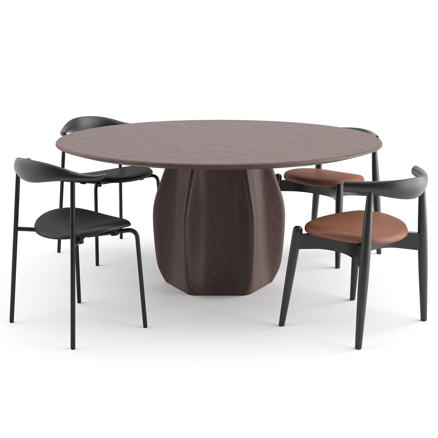 Dining Chairs By Carl Hansen + Asterias Table By Molteni & C