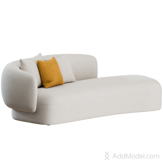 Noah Chaise Longue By Marelli 3D Model