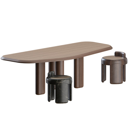 Kafa Dining Set By Collection Particuliere 3D Model