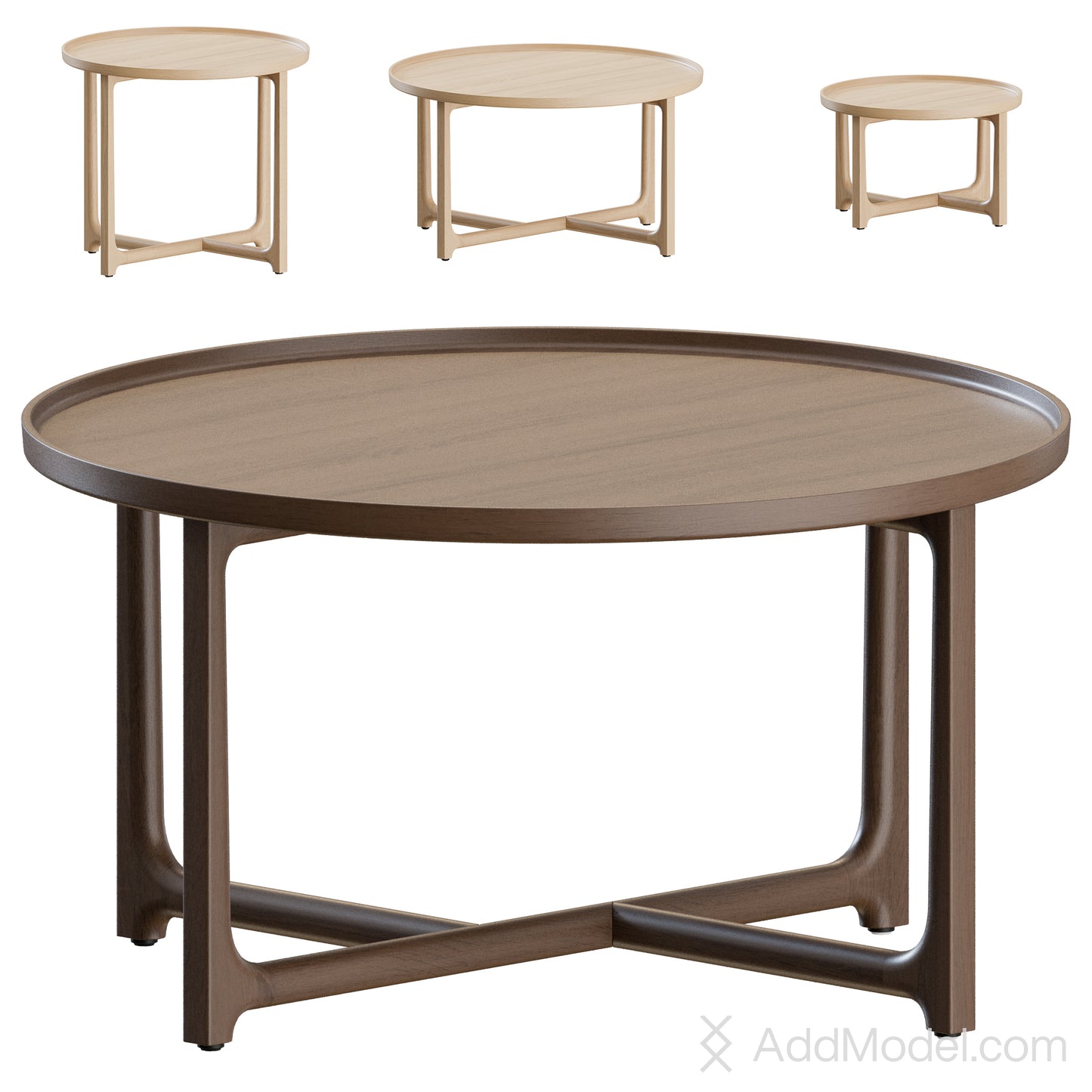 Lyrical Side Tables By Stellar Works 3D Model