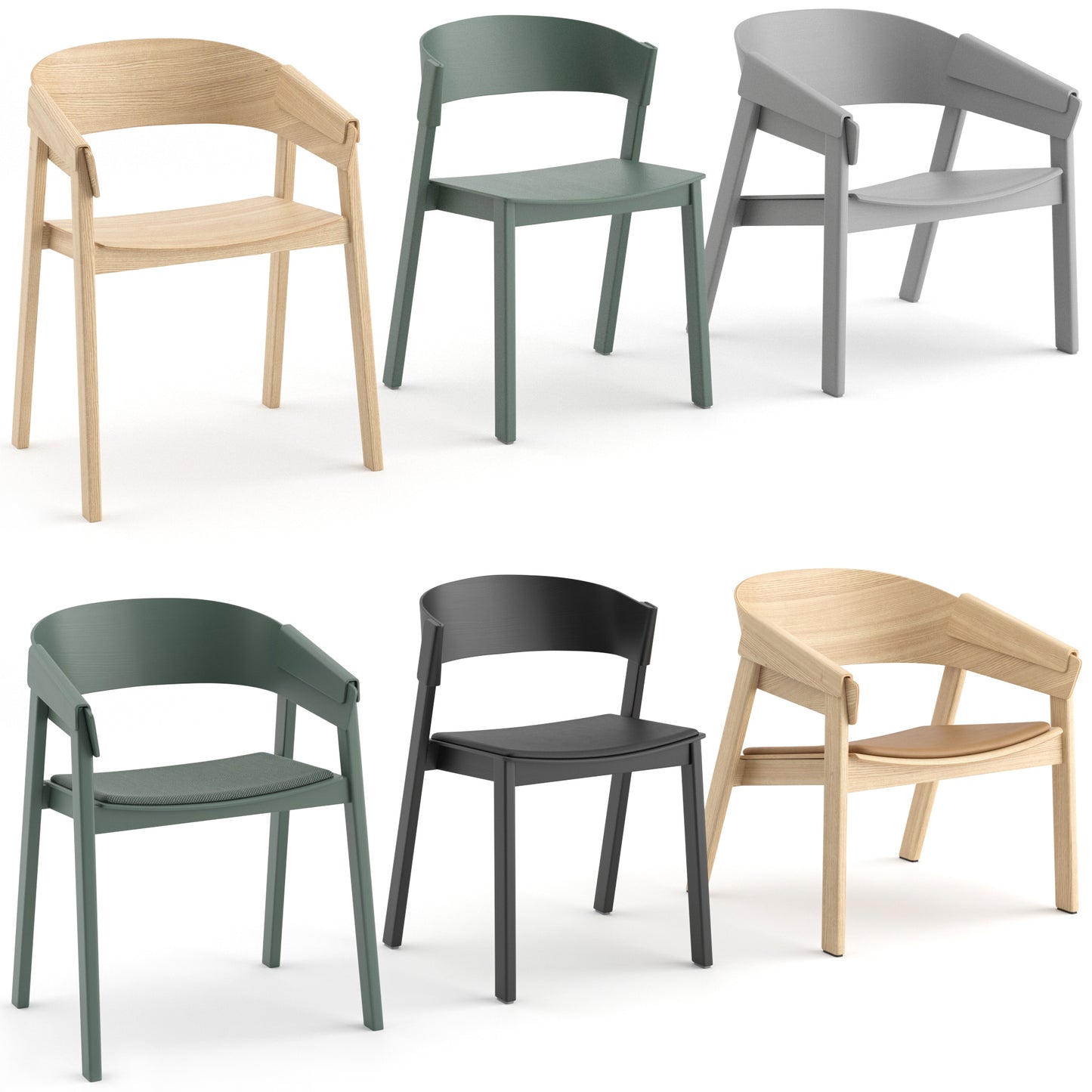 Cover Chairs By Muuto 3D Model