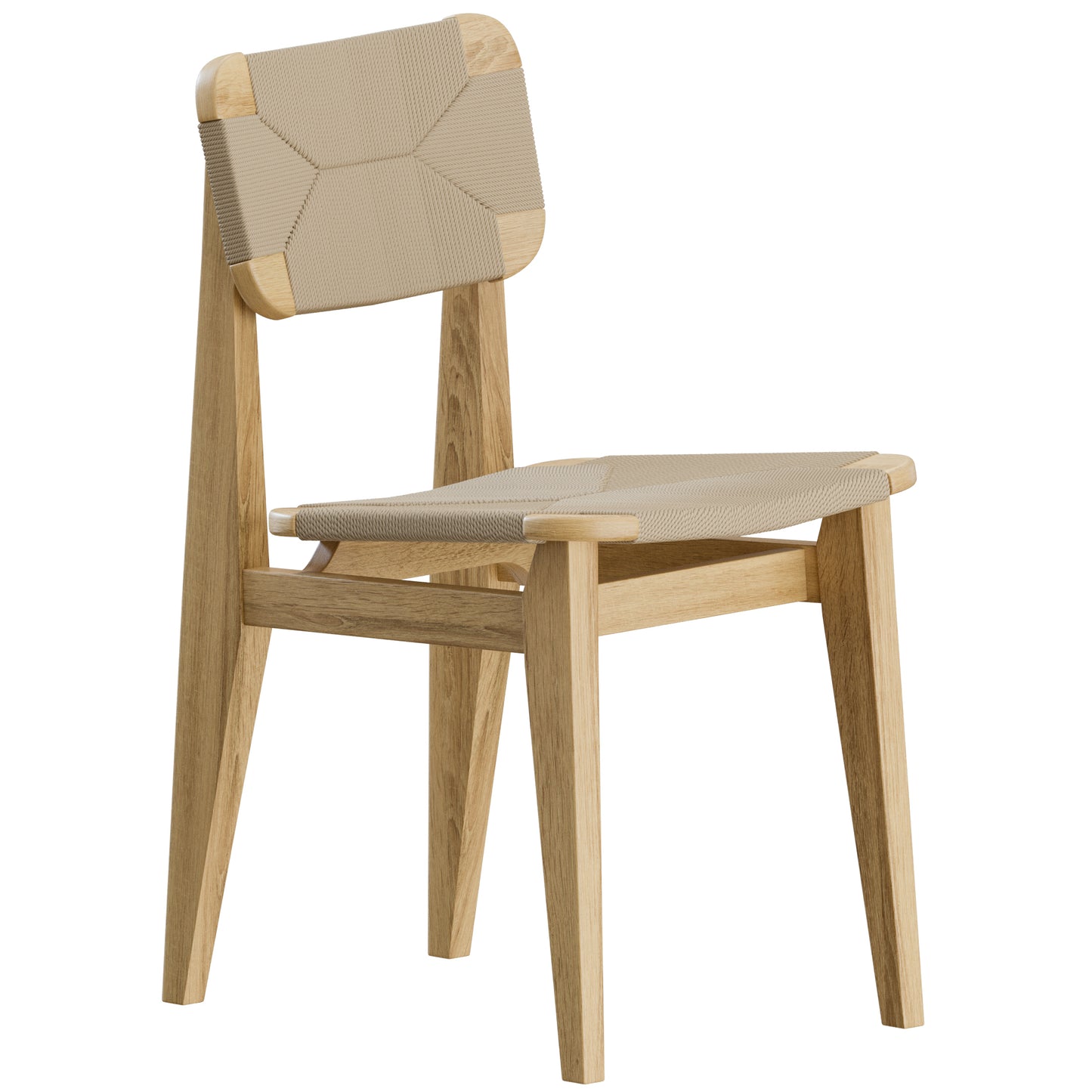 C-Chair Dining Chair Paper Cord Gubi 3D Model