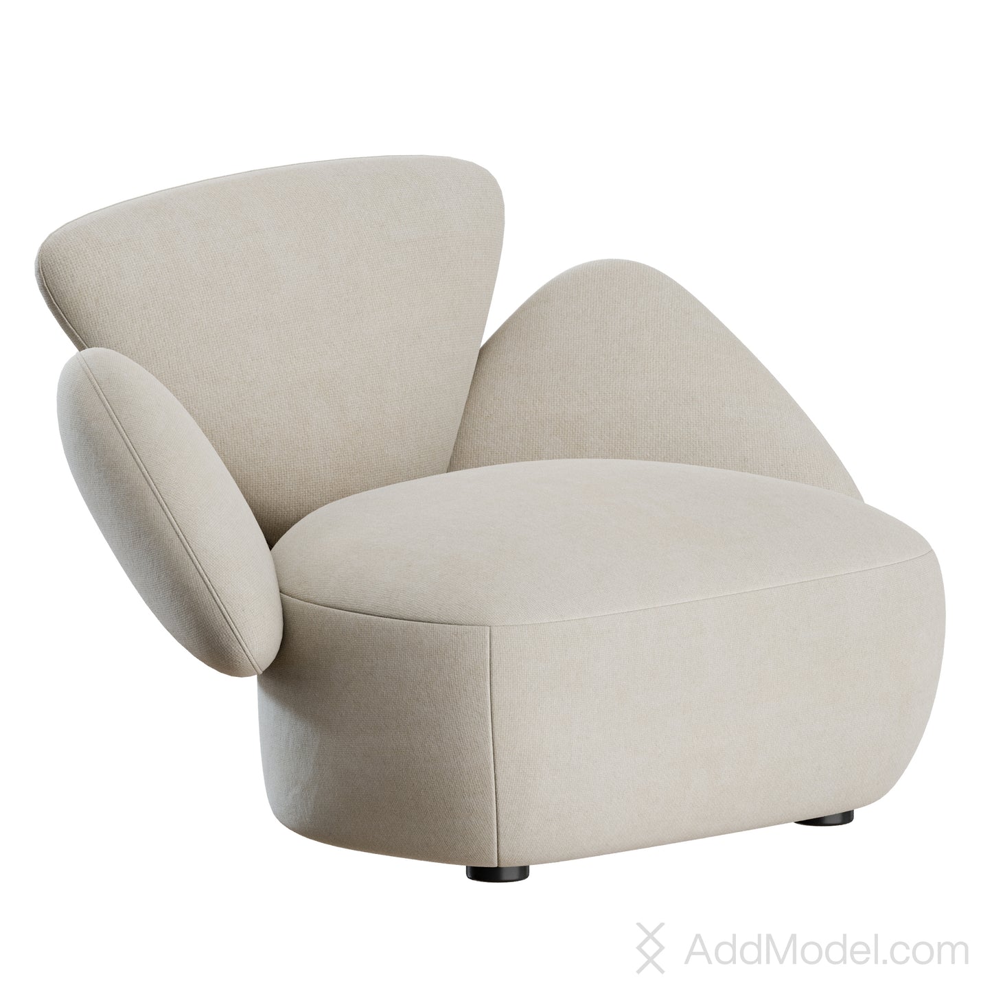 Foretre Armchair By The Future Perfect 3D Model