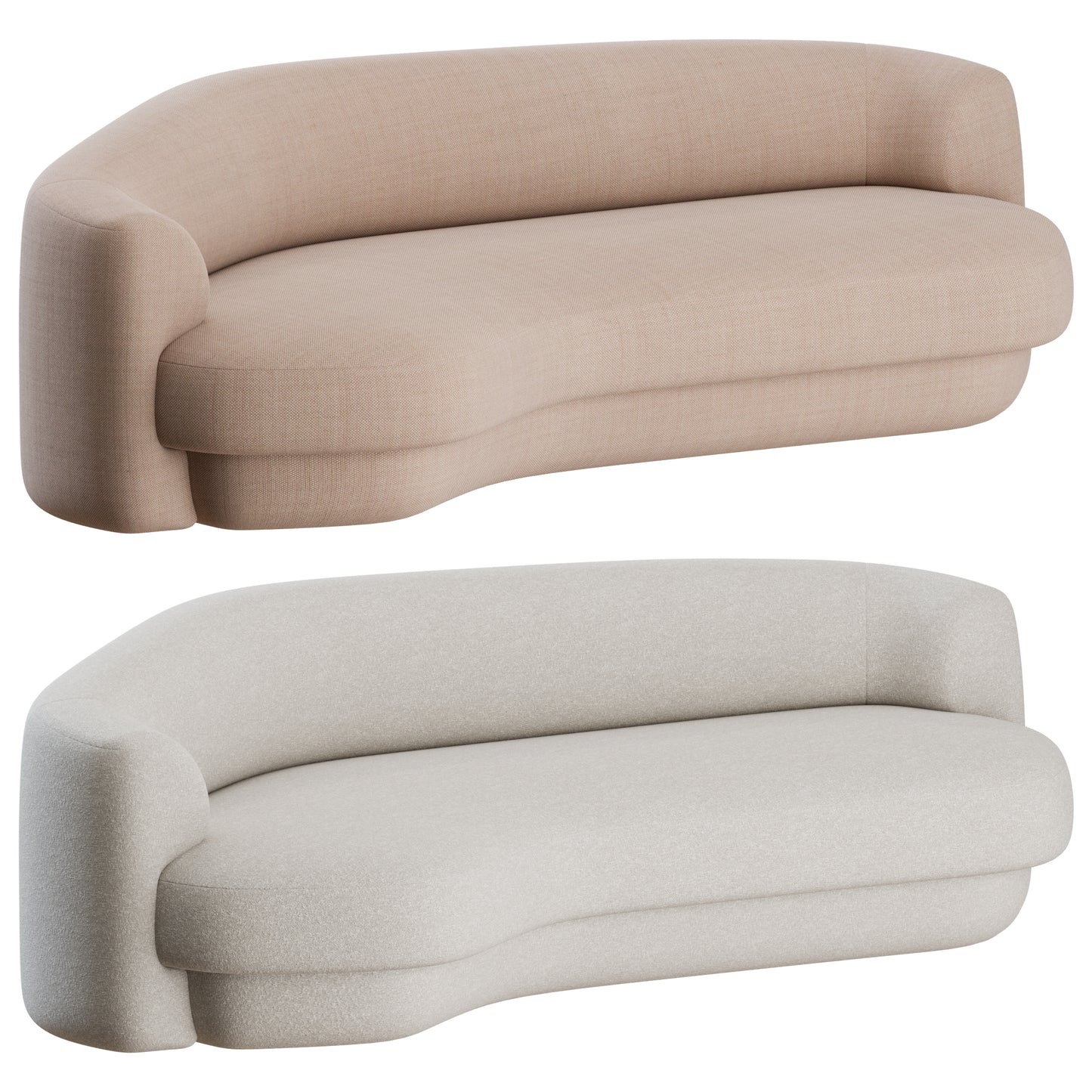 Yumi Sofa By Philippe Hurel 3D Model