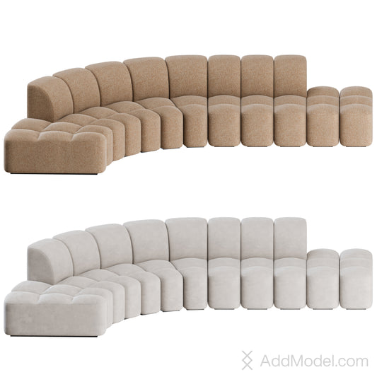 Array Modular Sofa By MDF Italia 3D Model