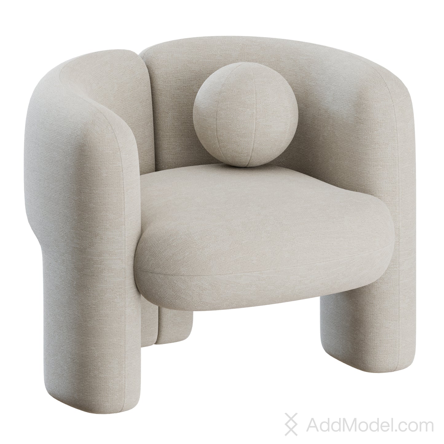 Emma Armchair By Marelli 3D Model