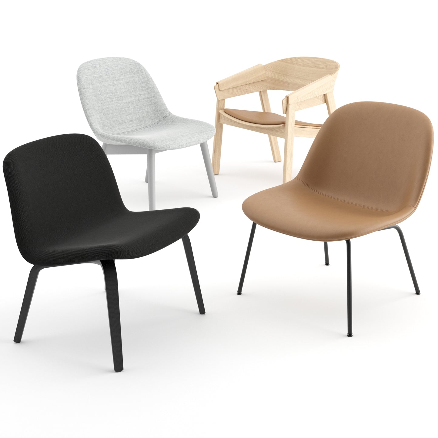 Lounge Chairs By Muuto 3D Model