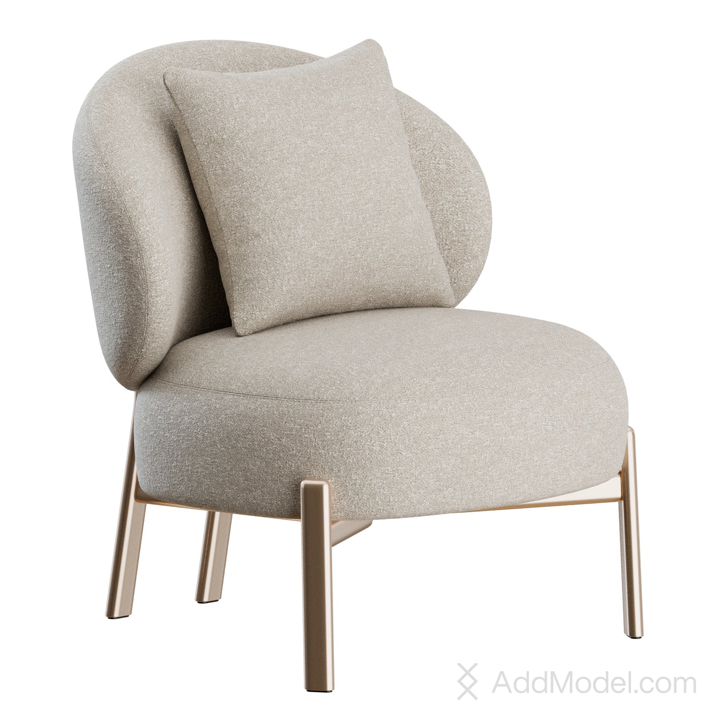 Clara Armchair By Marelli 3D Model