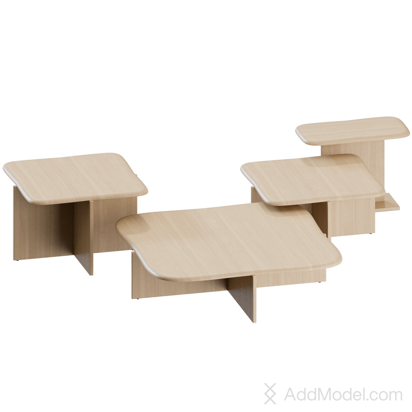 Tufty-Time 20 Coffee Table By B&B Italia 3D Model