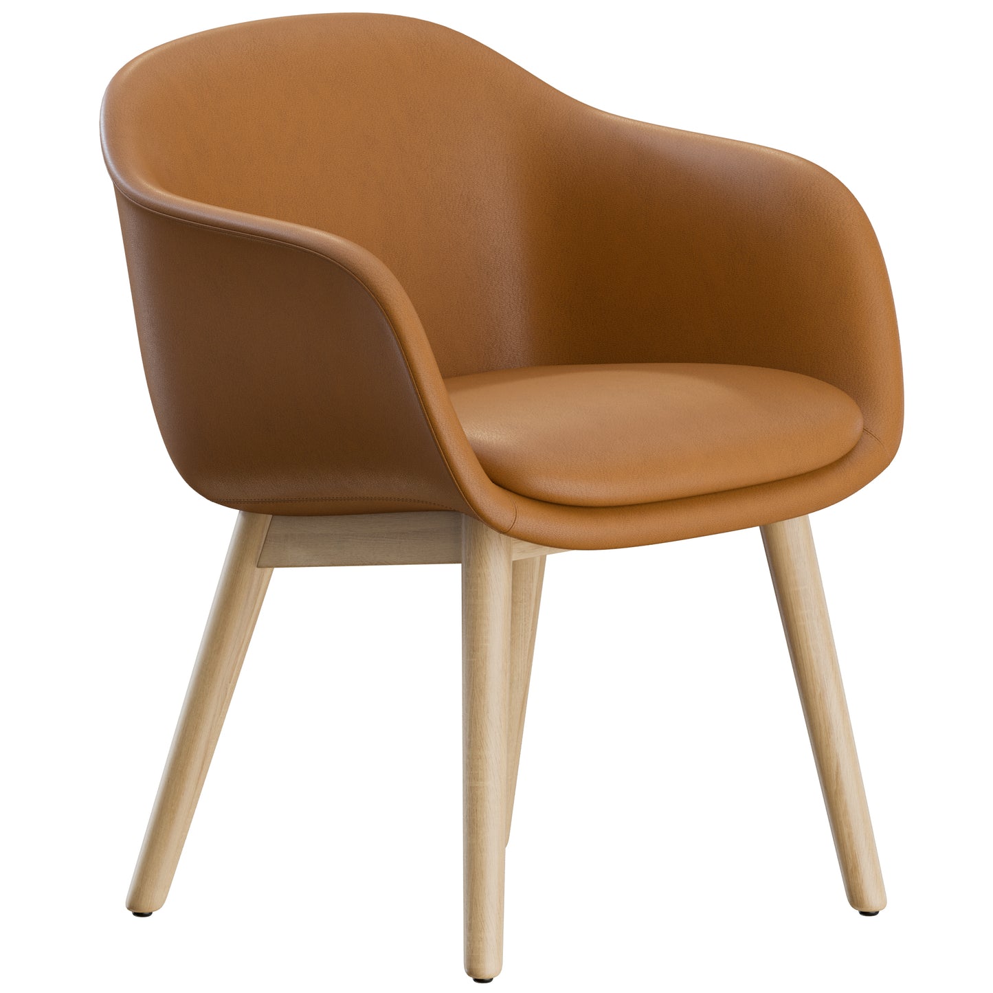 Fiber Conference Armchair Wood Muuto 3D Model