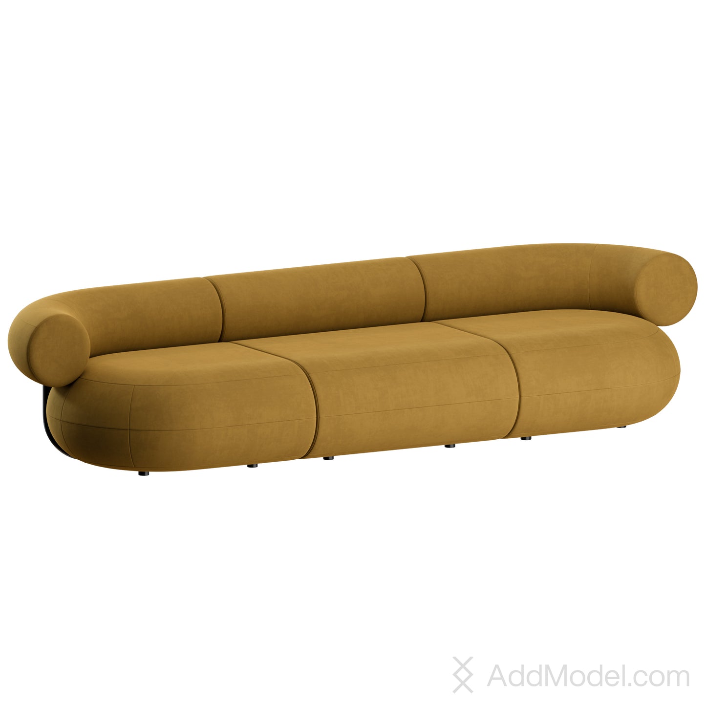 Fat Sofa Straight 3 Seater By Tom Dixon 3D Model