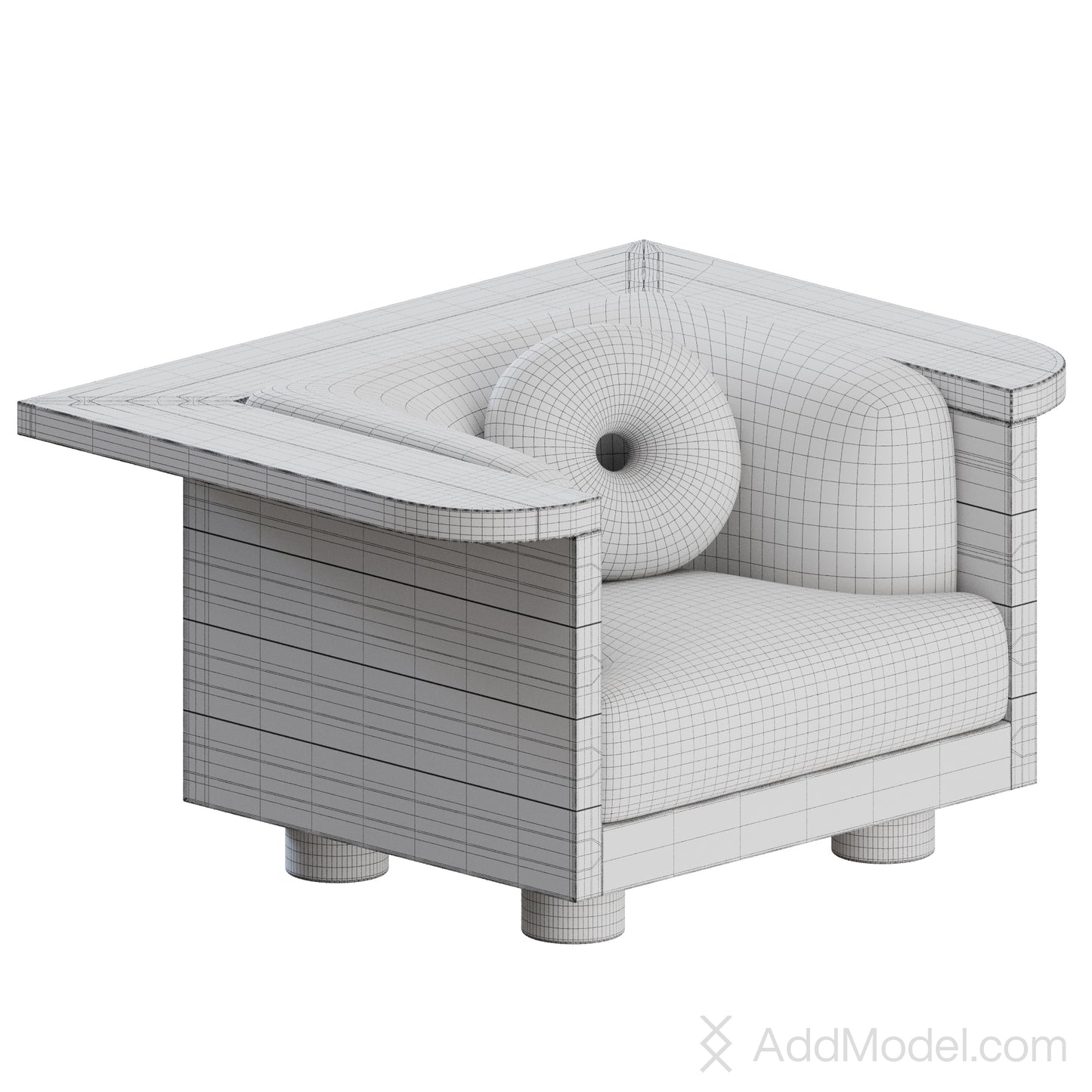 Nativ Armchair By Emmanuelle Simon 3D Model