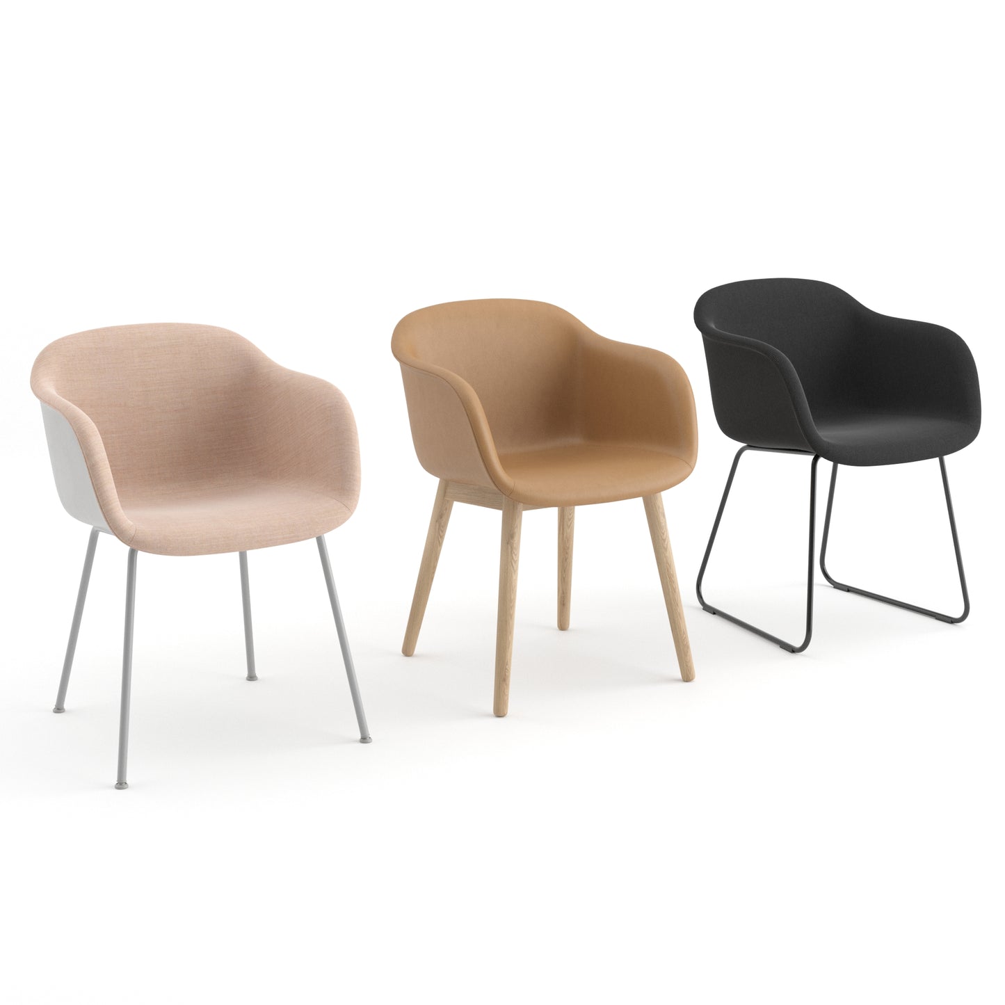 Fiber Armchair Collection By Muuto 3D Model