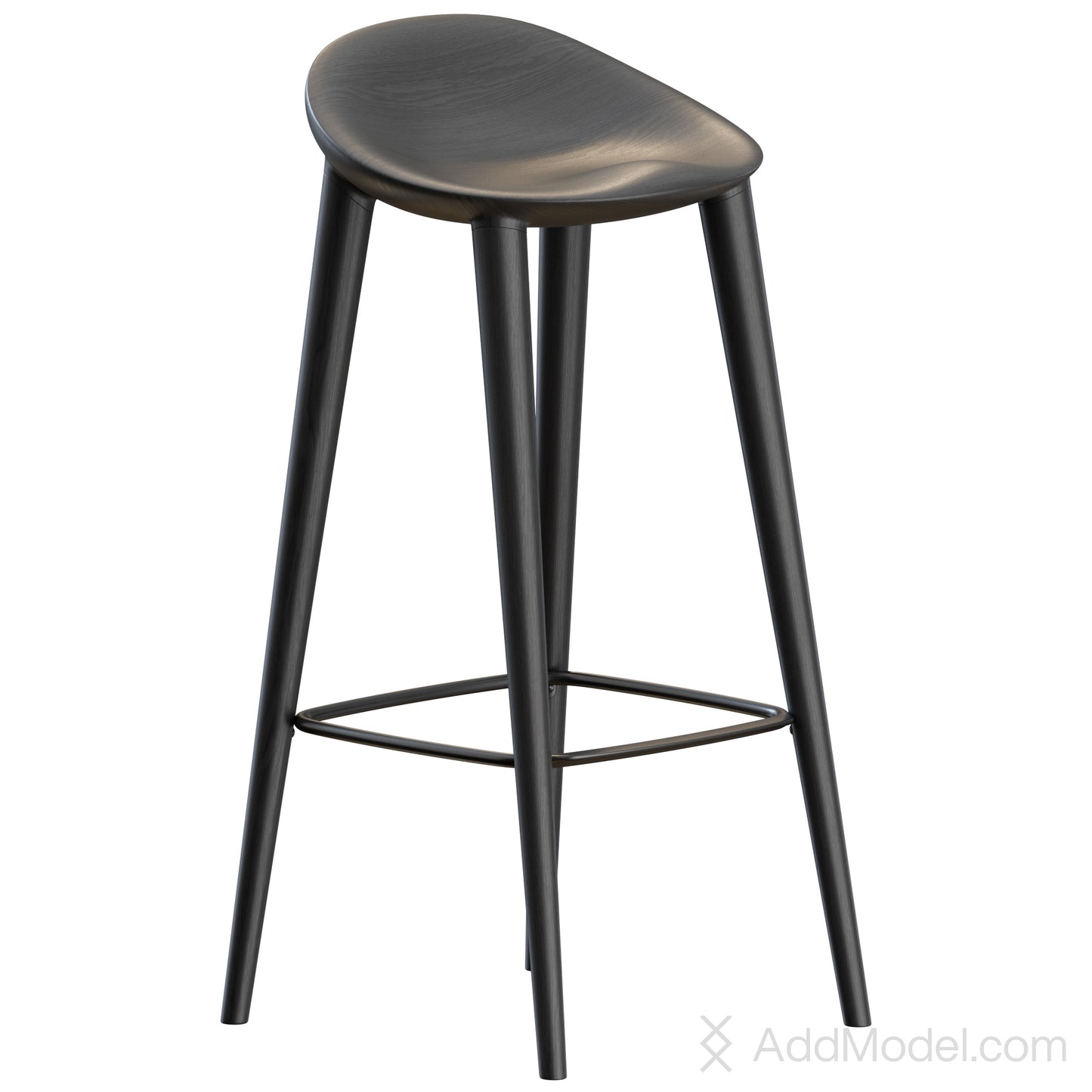Miyazaki Bar Stool By Miyazaki Chair Factory 3D Model
