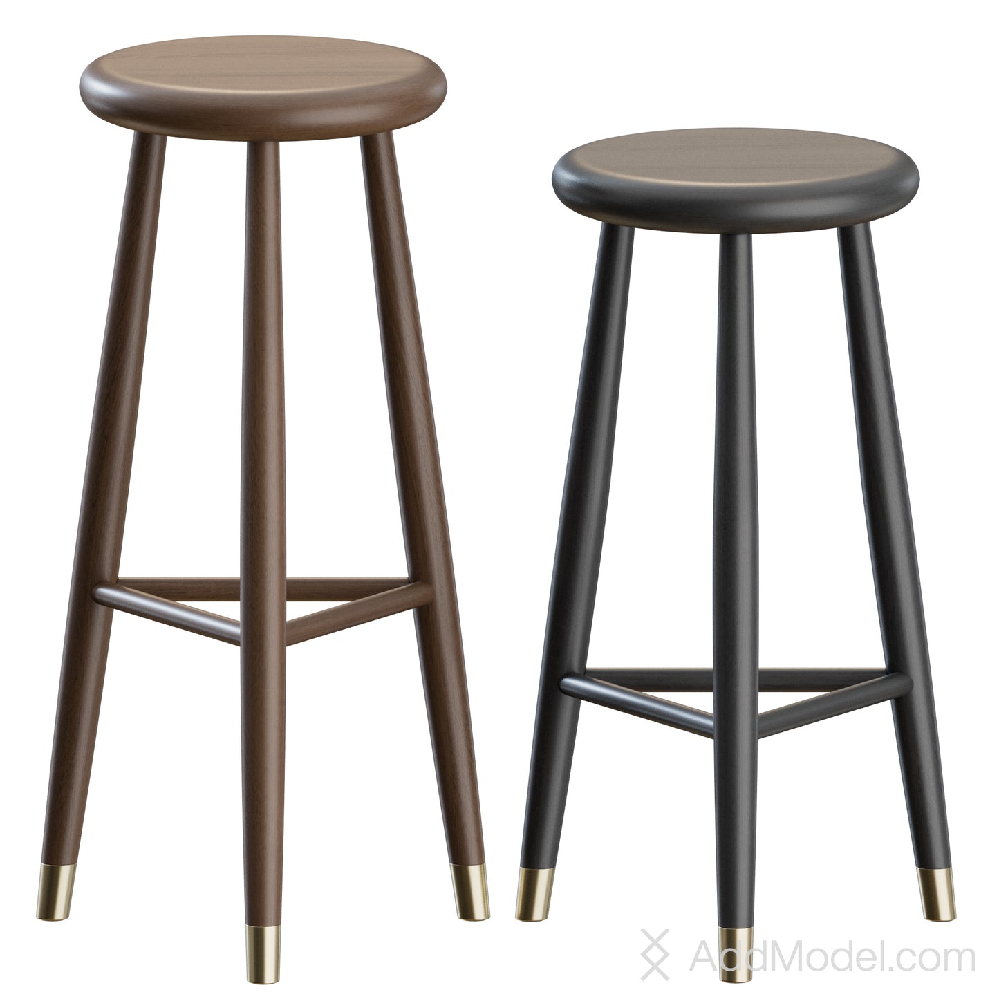 Jaer Bar Stool By Eikund 3D Model