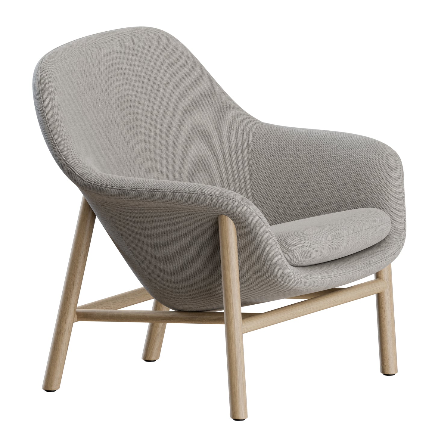 Drape Lounge Chair Wood Normann Copenhagen 3D Model