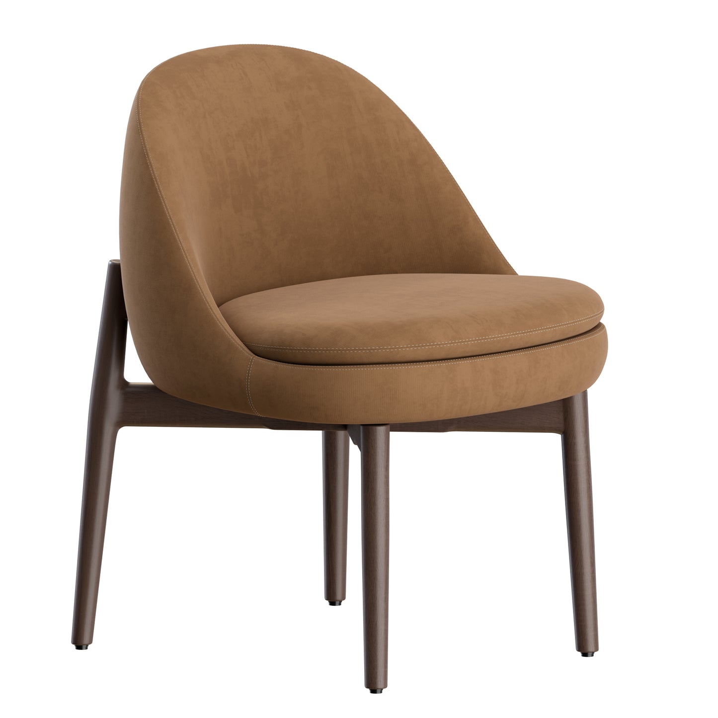 Sendai Chair Wood Minotti 3D Model