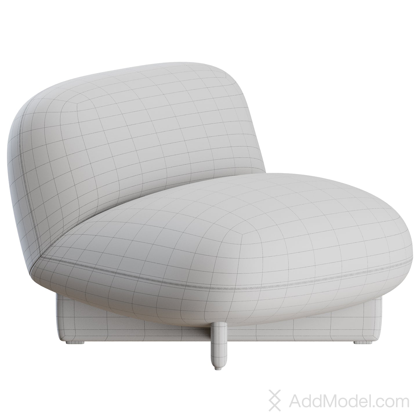 Hasu Armchair By Lema 3D Model